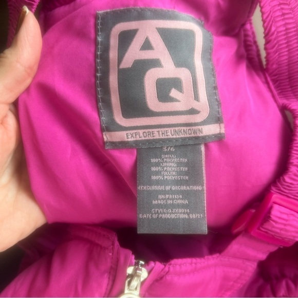 A Q girl snow outfit Size: 5/6 Color: pink/ gray - Picture 13 of 13